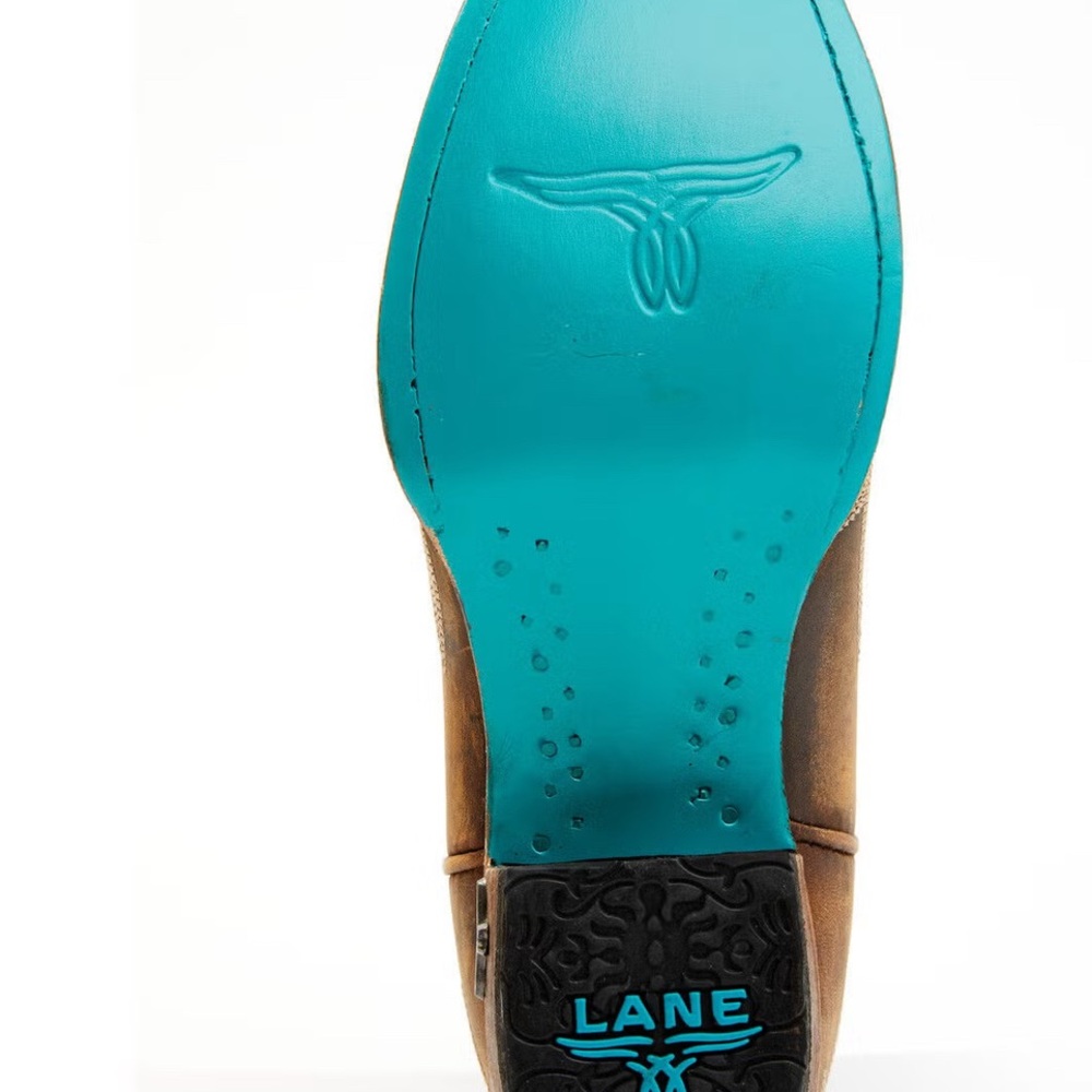 LANE -New in Box, “Lexington Bootie” Brown Western Ankle Boots-Size 8.5 - Picture 2 of 13